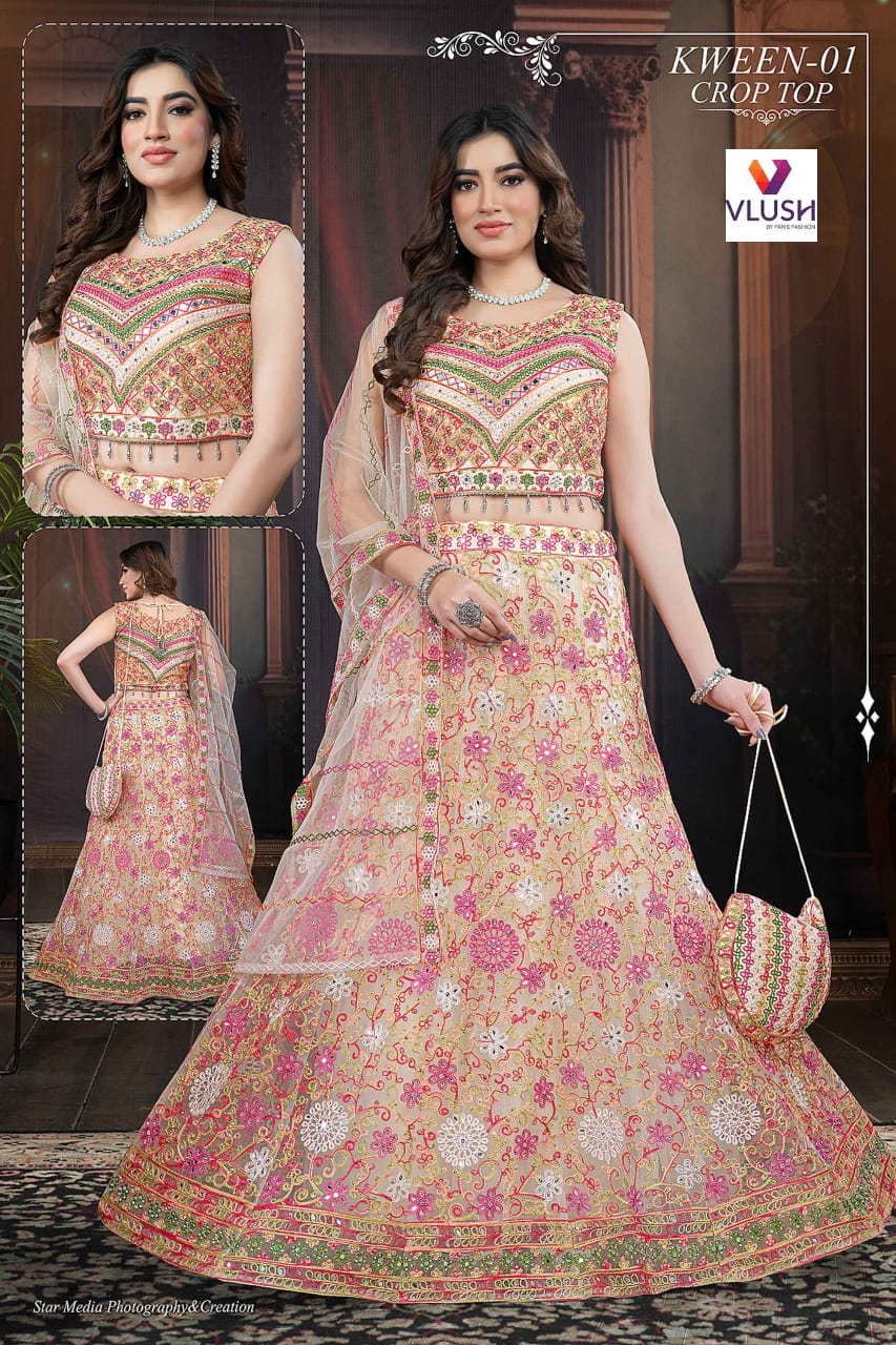 Designer Crop Top Lehenga in wholesale in gandhi nagar