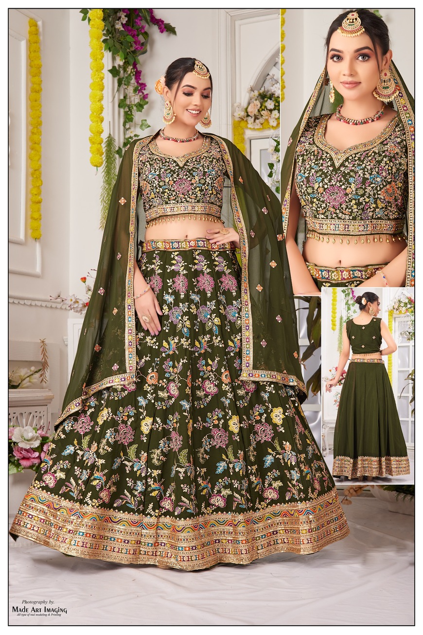 Designer Crop Top Lehenga in wholesale in gandhi nagar